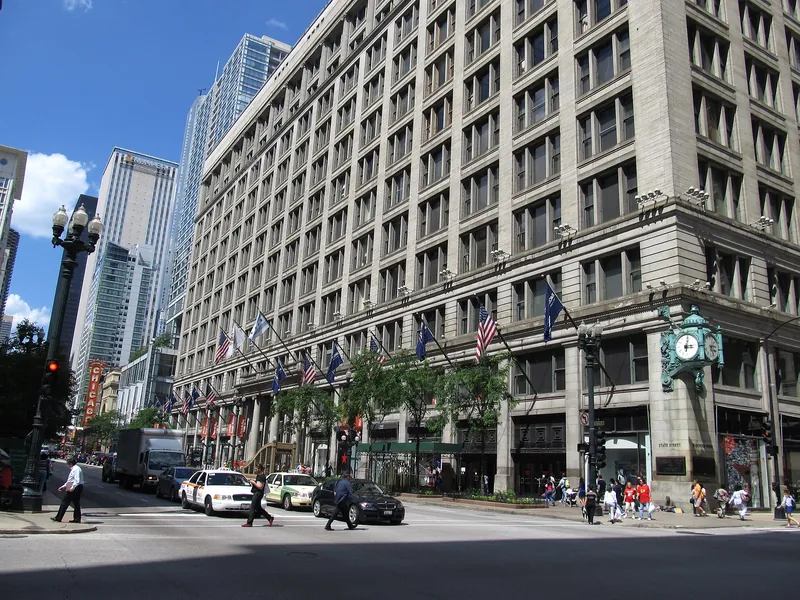 State Street shopping district in Chicago