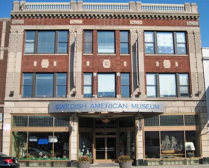 Facade of the Swedish American Museum in Andersonville